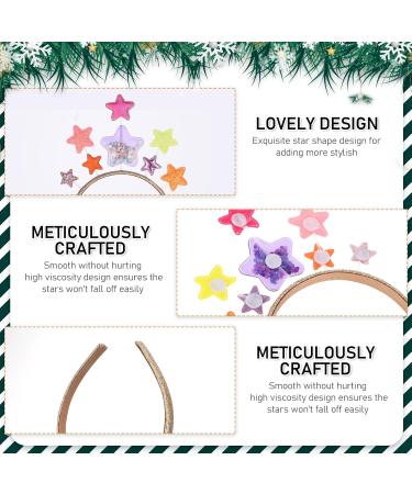 WLLHYF Glitter Star Headband Party Hair Headbands Valentines Day Gift Hair Bands Glitter Band Hair Accessory for Women (Colorful) - Buy Online on GoSupps.com
