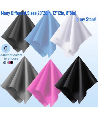 20x20 inch Extra Large Microfiber Cleaning Cloth for LCD Screens, Cameras, Binoculars - Gray (1 PCS) - Buy Online on GoSupps.com
