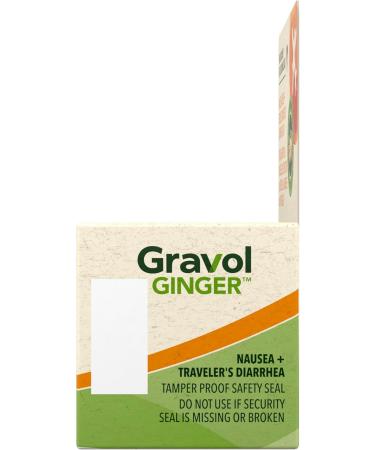Gravol Ginger Traveler's Shield Probiotic - Nausea and Upset Stomach Relief - Reduces risk of Traveler's Diarrhea - Organic ginger with Probiotic - Non-Drowsy - 24 Capsules (Pack of 1) Ginger + Probiotic 24 Count (Pack of 1) - Buy Online on GoSupps.com