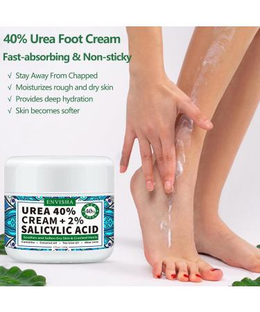 40% Urea Foot Cream - Moisturizing Urea Cream for Very Dry Feet - Cracked Heel Repair Cream for Foot Care - Heel Cream for Deep Cracked Skin - Feet Cream for Calluses and Hard Skin - Buy Online on GoSupps.com