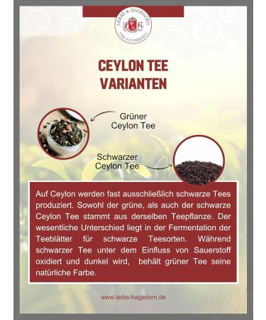  Lerbs & Hagedorn Ceylon FOP Special Ratnapura 1 kg - Buy Online on GoSupps.com