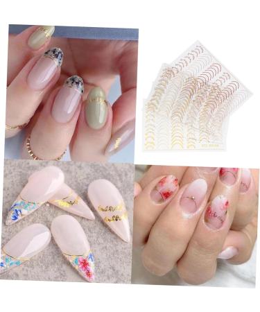 minkissy 6 Sheets Nail Art Stickers Nail Decals Nail Decor Self- Adhesive Nail Tip Trendy Nail Charms Plant Nail Stickers Nail DIY Decals DIY Manicure Nail Stencils Accessories Girl - Buy Online on GoSupps.com