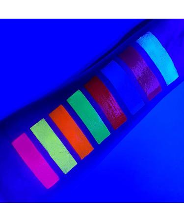 UV Glow Neon Face Paint Stick - Set of 8 | Genuine & Original | Glows Brightly Under UV Light - Buy Online on GoSupps.com