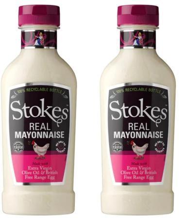 Stokes Real Mayonnaise Pack of 2 in Squeezy Bottles 420g each.