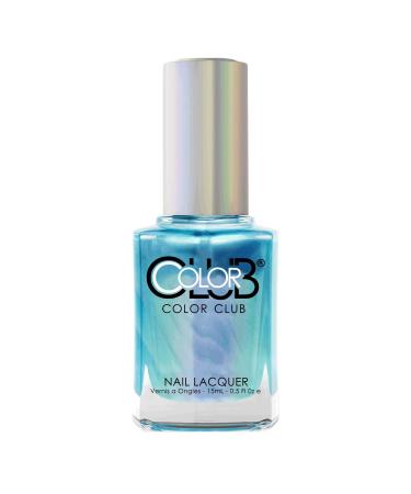 Color Club Oil Slick Collection Tri-Chrome Nail Lacquer Frost Bite-Light Blue/Silver/Pink