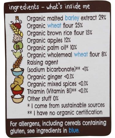 Ella's Kitchen Apple and Ginger Biccies 108g - Delicious & Nutritious Snack for Kids - Buy Online on GoSupps.com