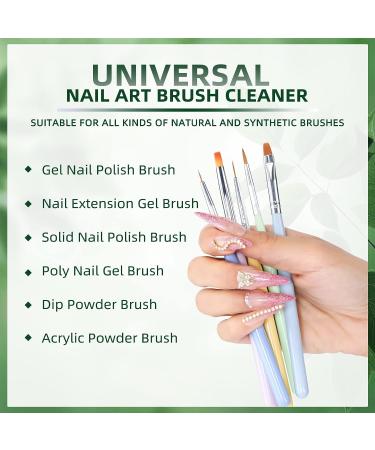 Morovan Nail Brush Cleaner - 8oz Restorer for Acrylic, Gel, Paint & Kolinsky Brushes - Buy Online on GoSupps.com