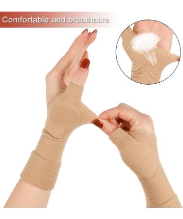 Dacitiery Gel Hand Wrist Support Brace 2 Pairs for Arthritis & Joint Pain Relief - Compression Gloves for Sports - Black & Beige - Buy Online on GoSupps.com