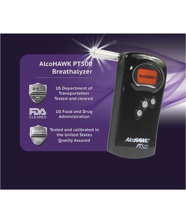 AlcoHAWK PT500 Breathalyzer - Police Grade Professional Alcohol Tester with Fuel Cell Sensor - Accurate Portable BAC Tracker with LCD Screen - Buy Online on GoSupps.com