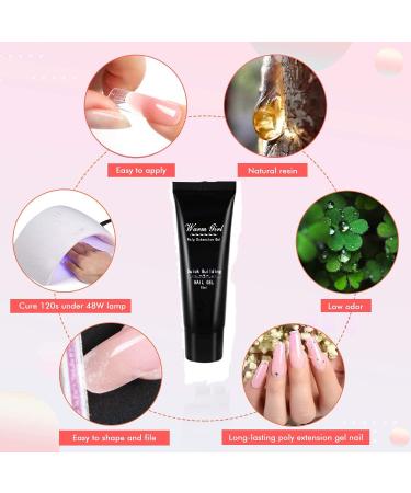 Warm Girl Pink Nail Builder Gel Set - 6 Pieces 15ml Nail Extension & Art Kit for Beautiful Manicure - Buy Online on GoSupps.com