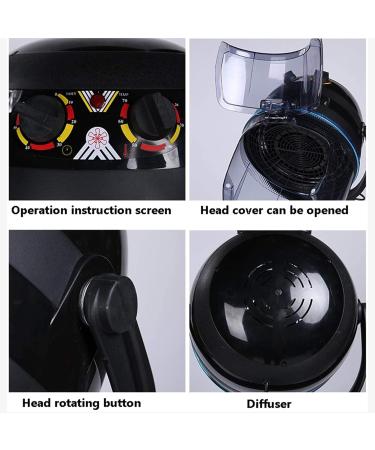 Portable Salon Hairdryer Professional Free Standing Floor Hair Dryer Hood Adjustable Height Timer & Temperature Control - Buy Online on GoSupps.com