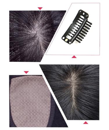 Silk Base Real Hair Topper for Thinner Hair - Clip-In Hair Part for Women - 10 Inch Chestnut Brown - Buy Online on GoSupps.com