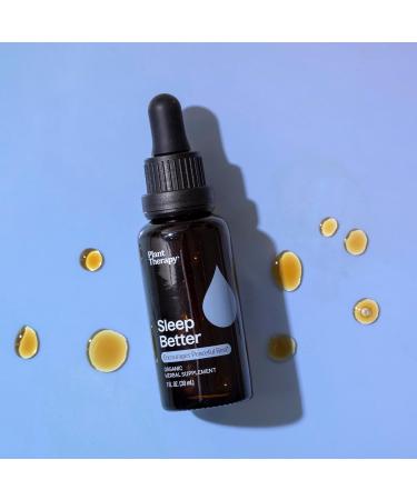 Plant Therapy Organic Sleep Better Tincture 30 mL (1 oz) Supports Relaxation & Sleep Helps Calm a Busy Mind with Chamomile Lemon Balm & Valerian Extracts - Buy Online on GoSupps.com