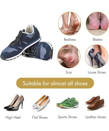 Sibba Heel Pillows - Anti-Slip Shoe Inserts Blister Protectors Self-Adhesive Heel Liner Perfect for Oversized Shoes - 2 Pairs in Nude - Buy Online on GoSupps.com