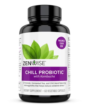Zenwise Health Probiotic + Kombucha + Chill 60 Vegetable Capsules