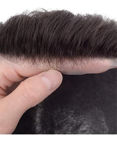 Lordhair Toupee Hairpiece for Men 0.06mm Thin Skin V-looped Human Hair 8x10 Inch Light Medium Density Hair Replacement System - Buy Online on GoSupps.com