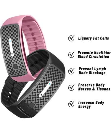 Ultrasonic Body Shape Wristband 2022 - Magnetic Beauty Bracelet for Lymph Detox & Anti-Swelling Therapy (Black) - Men and Women - Buy Online on GoSupps.com