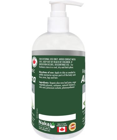 ORGANIC Aloe Vera Vegan + Soothing Moisturizer 99% PURE Cold Pressed Made in Canada (340ml) 340 ml (Pack of 1) - Buy Online on GoSupps.com