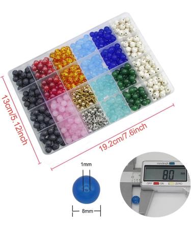 Pava 520pcs 7 Chakra Natural Stone Beads 8mm DIY Jewelry Making Kit - Buy Online on GoSupps.com