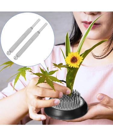 Scicalife 2Pcs Ikebana Kenzan Needle Cleaning Straightener Tool Set - 7cm Flower Holder Pin Frogs Repair & Maintenance Kit - Buy Online on GoSupps.com