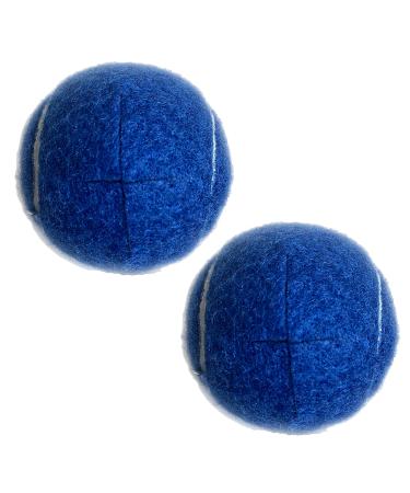 Mxkoso Precut Walker Tennis Balls Heavy Duty Long Lasting Felt Pad Glide Coverings for Chairs Desks Furniture Legs and Floor Protection 2 PCS (Navy Blue)