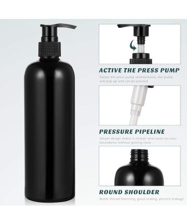 Minkissy 5-Piece Empty Soap Dispenser Set | 500ml Refillable Travel Bottles for Shampoo & Cosmetics | Ideal for Salon & Hairdresser Accessories - Buy Online on GoSupps.com