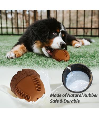 Laroo Dog Toys - Durable Squeaker Dog Ball for Small & Large Dogs | Natural Rubber Football Perfect for Playtime! - Buy Online on GoSupps.com