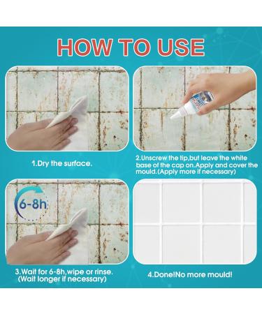 Xumann 2pcs Washing Machine Rubber Cleaner Mould Mould Magic Extreme Bathroom Mould Remover Gel Mold - Buy Online on GoSupps.com