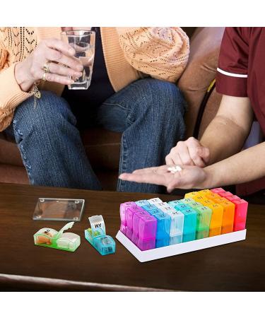 30 Day Monthly Pill Organizer 2 Times a Day for Travel - AM PM Medications & Supplements Holder - 31 Day Pill Medicine Container - Pack of 1 - Buy Online on GoSupps.com