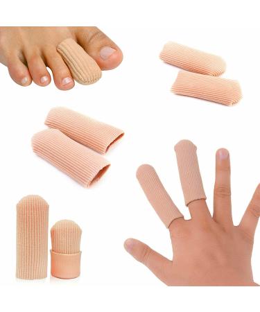 Gel Toe Caps Finger Protection Toe Protection for Blisters Calluses Corns Ingrown Nails Pack of 4