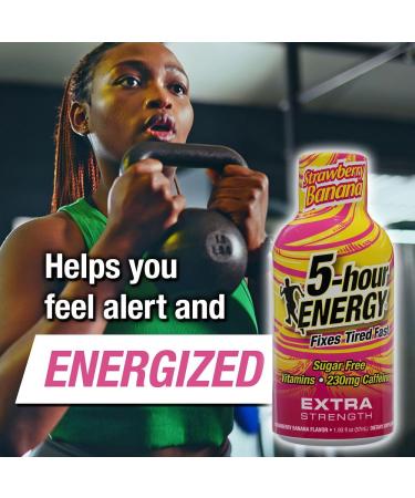 5-hour ENERGY Extra Strength Shots Strawberry Banana Flavor 1.93 fl Oz 20 Bottles - Buy Online on GoSupps.com