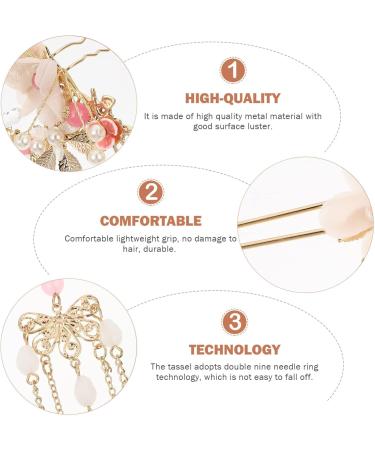 SHERCHPRY 1 Set ancient style hanfu headdress chinese hair sticks for women hanfu hair pins for women chinese Headband Chinese Hanfu Hairpins vintage hair sticks Pearl alloy Hook decorate - Buy Online on GoSupps.com