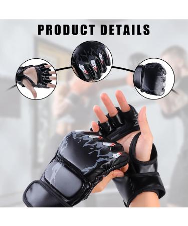 Buy MMA & Boxing Gloves for Men & Women - Sparring Training & Hand Protection for Kickboxing Muay Thai Karate UFC (Black) - Buy Online on GoSupps.com