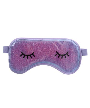 Lemon Lavender If Looks Could Chill Hot & Cold Relaxing Reusable Gel Eye Mask Therapy Eye Mask to Relieve Headaches Puffiness Allergies Stress and Tension Lavender One Size