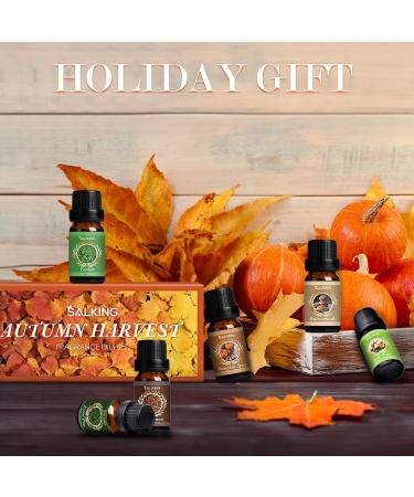 Premium Autumn Fragrance Oils Set | Fall Essential Oils for Diffusers Soap & Candle Making - Cinnamon Pumpkin Spice Apple Cider Vanilla Forest Pine Snickerdoodle - Buy Online on GoSupps.com