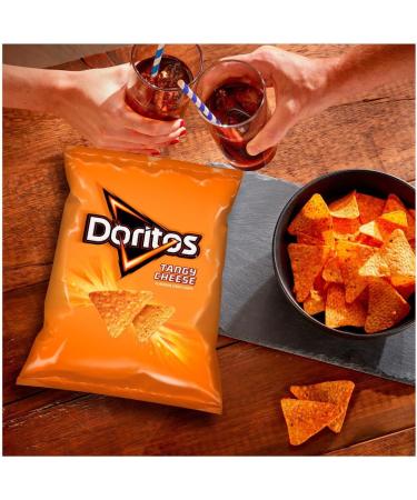 Doritos Tortilla Chips Tangy Cheese Sharing Bag Crisps 180g | Suitable for vegetarians | Seriously cheesy flavoured snacks for sharing with friends | Premium product - Buy Online on GoSupps.com