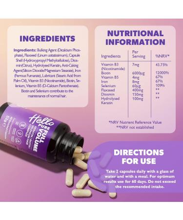 Hair Growth Vitamins with Biotin for Men & Women - Strengthen Hair, Skin & Nails - Immune System Support - Buy Online on GoSupps.com
