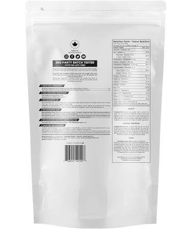 Canadian Protein Spirulina Powder | 454g of 100% Organic Rich in Minerals Vitamin Chlorophylle Amino Acids Fatty Acids Fiber and Proteins Superfood 60% Protein Per Serving - Buy Online on GoSupps.com