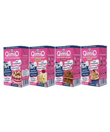 QimiQ Whip Cream Dessert (Mix 4x250g) Mix 4x250g