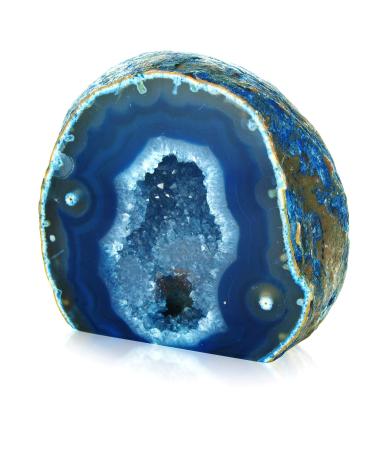 Serafino Genuine Brazilian Agate Geode blue-green (blue). - Buy Online on GoSupps.com