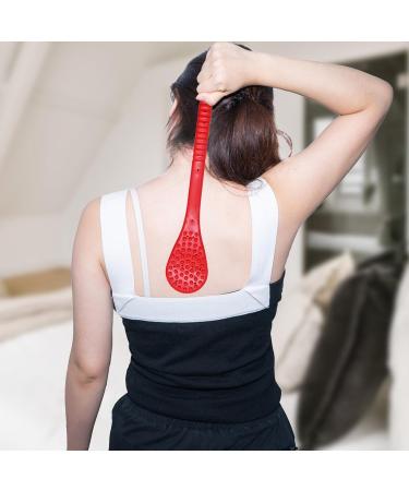 Hand Massage Hammer - Percussion Stick for Whole Body Relief | Rubber Manual Massager for Shoulders & More - Red - Buy Online on GoSupps.com
