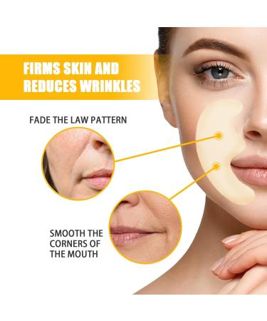 Smile Line Patches - 10pcs Collagen Hydrating Masks for Anti-Aging Smoothing Laugh Lines & Wrinkles - Buy Online on GoSupps.com