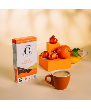 CRU Kafe Bright Roast Nespresso Original Compatible Coffee Pod Capsules 20 Pods Bright & Balanced Coffee 10 count (Pack of 2) - Buy Online on GoSupps.com