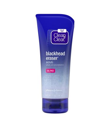 Clean & Clear Blackhead Eraser Exfoliating Face Wash Scrub with 2 Salicylic Acid Acne Medication Oil Free Daily Facial Scrub for AcneProne Skin to Treat Acne and Reduce Blackheads  7 Oz