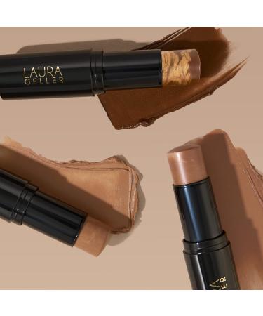 Laura Geller Italian Marble Bronzer Stick D'oro Glow + Kabuki Brush Set - Buy Online on GoSupps.com