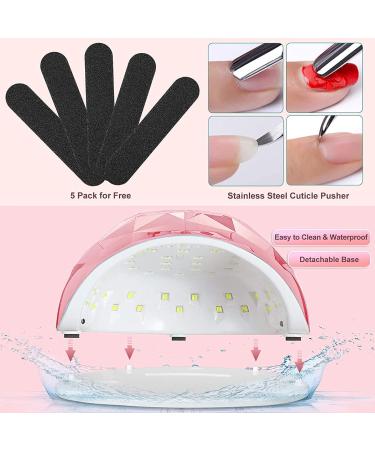 Janolia 86W UV LED Nail Dryer Lamp - Professional Gel Nail Lamp with Sensor & LCD Display 4 Timers for Perfect Gel Nails - Buy Online on GoSupps.com