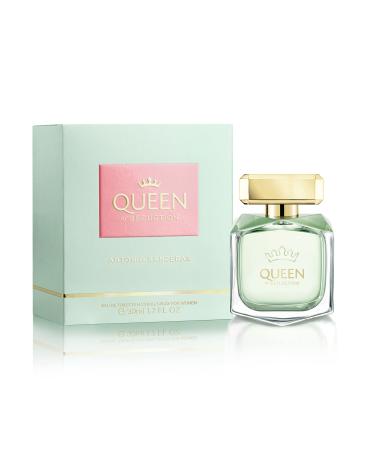 Antonio Banderas Perfumes - Queen Of Seduction - Eau de Toilette - Long Lasting - Romantic Charming and Fresh Fragance - Floral with Marine Notes - Ideal for Day Wear - 2.7 Fl Oz