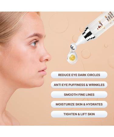 Eye Serum Caffeine for Dark Circles | Retinol Eye Roller for Anti-Aging & Puffiness Treatment - Buy Online on GoSupps.com