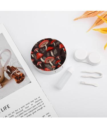 Red Mushroom Contact Lens Case - Portable Travel Storage Box for Contacts | Buy Now - Buy Online on GoSupps.com