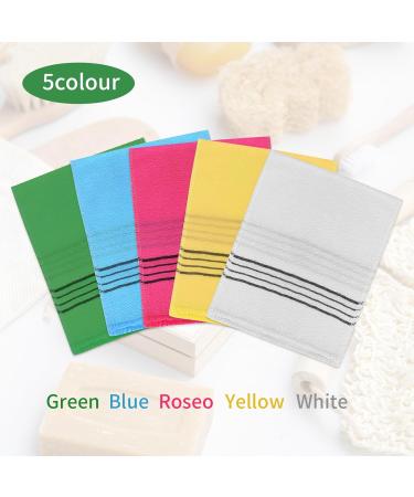 10pcs Korean Exfoliating Washcloths - Italian Towel Mittens for Dead Skin Removal | Viscose Rayon Bath Sponges - Buy Online on GoSupps.com
